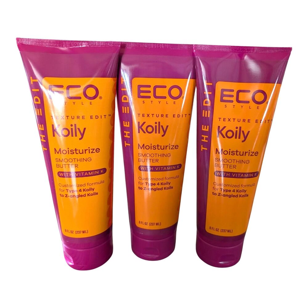 3X The Edit ECO Style Texture Edit KOILY Moisturize Smoothing Butter 8 FL Oz NEW
